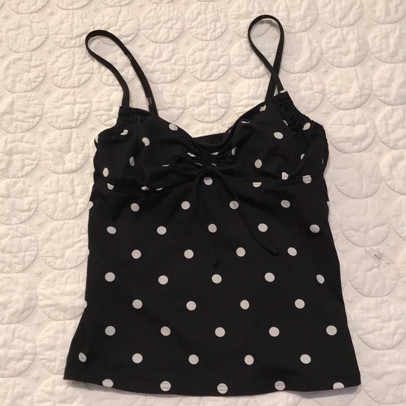 {Lands’ End} Polka Dot Tankini Top 4 - Picture 6 of 7